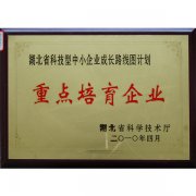 湖北省科技成長重點培育企業(yè)